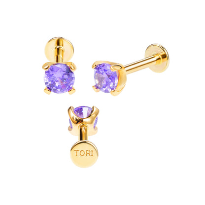 February - Single Earring