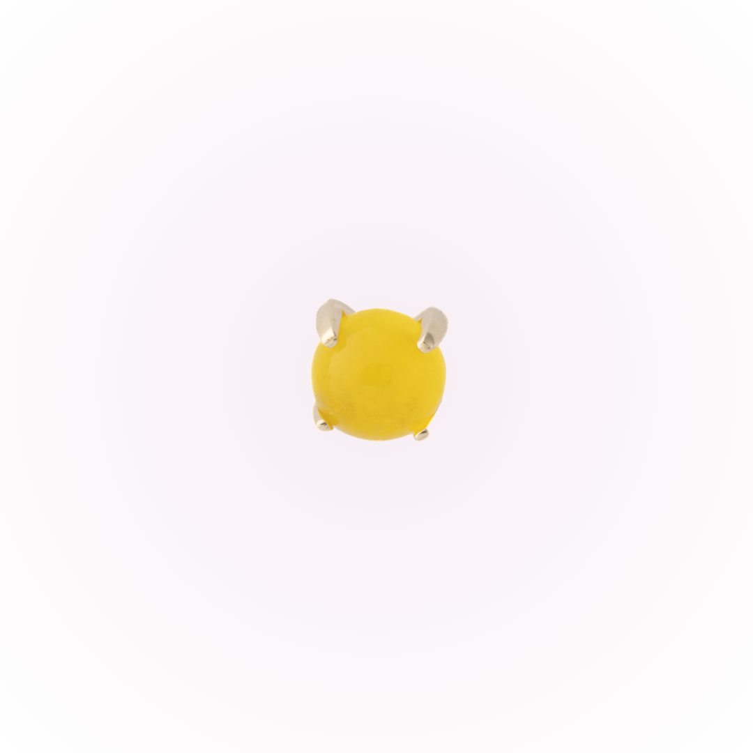 Yellow Agate (14k) - Single Earring