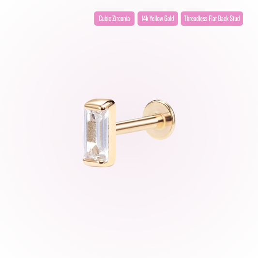 Royal - Stud con parte trasera plana sin rosca