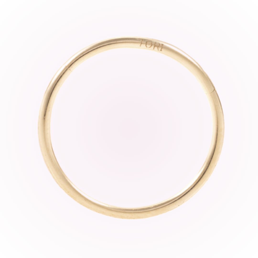 XL Minimalist Hinged Hoop - Seamless Hinged Hoop