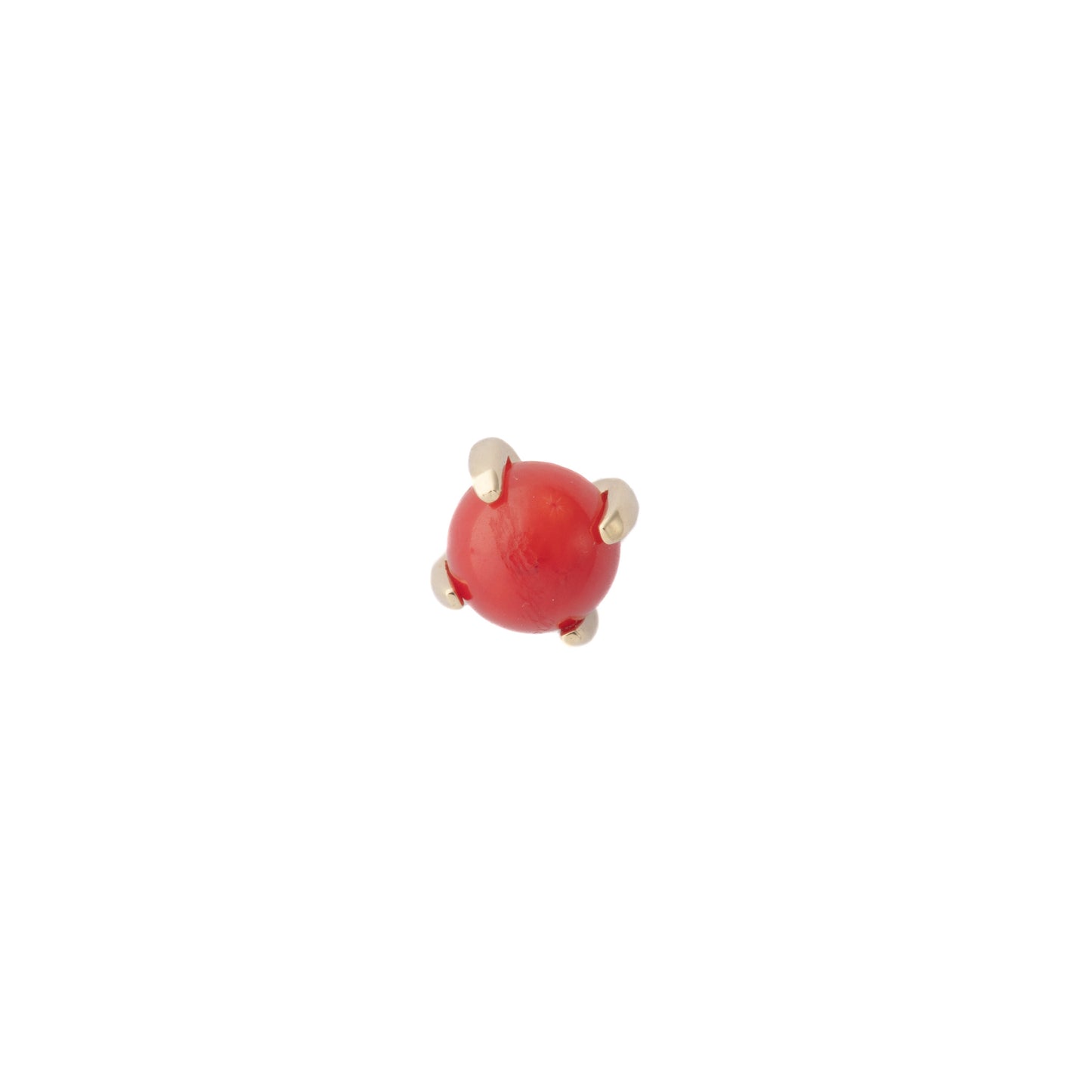 Red Coral (14k) - Single Earring