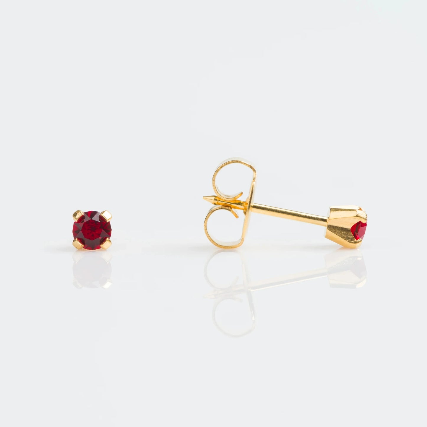 GOLD 3MM JAN GARNET