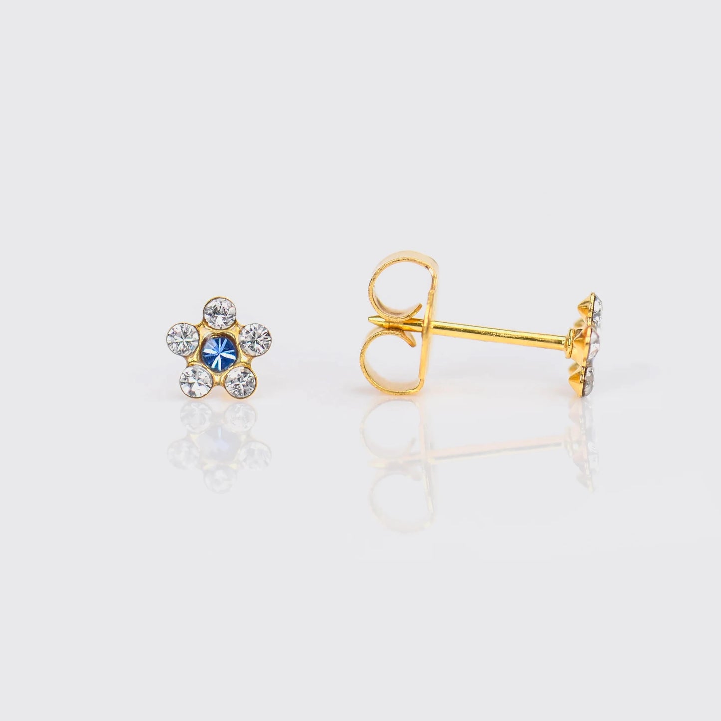 GOLD DAISY APR CRYSTAL SEP SAPPHIRE