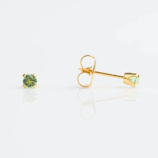 GOLD 3MM AUG PERIDOT