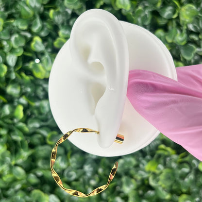 "Alicia" in Gold Plated – Sold as a Pair or Individually