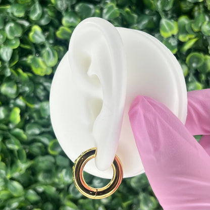 "Ana Maria" Light Green in Gold Plated – Sold as a Pair or Individually