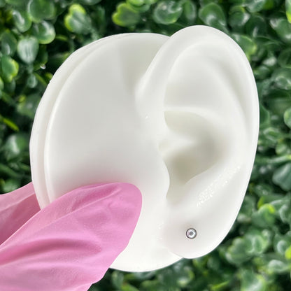 "Mikaela" Pearl in Stainless Steel – Sold as a Pair or Individually