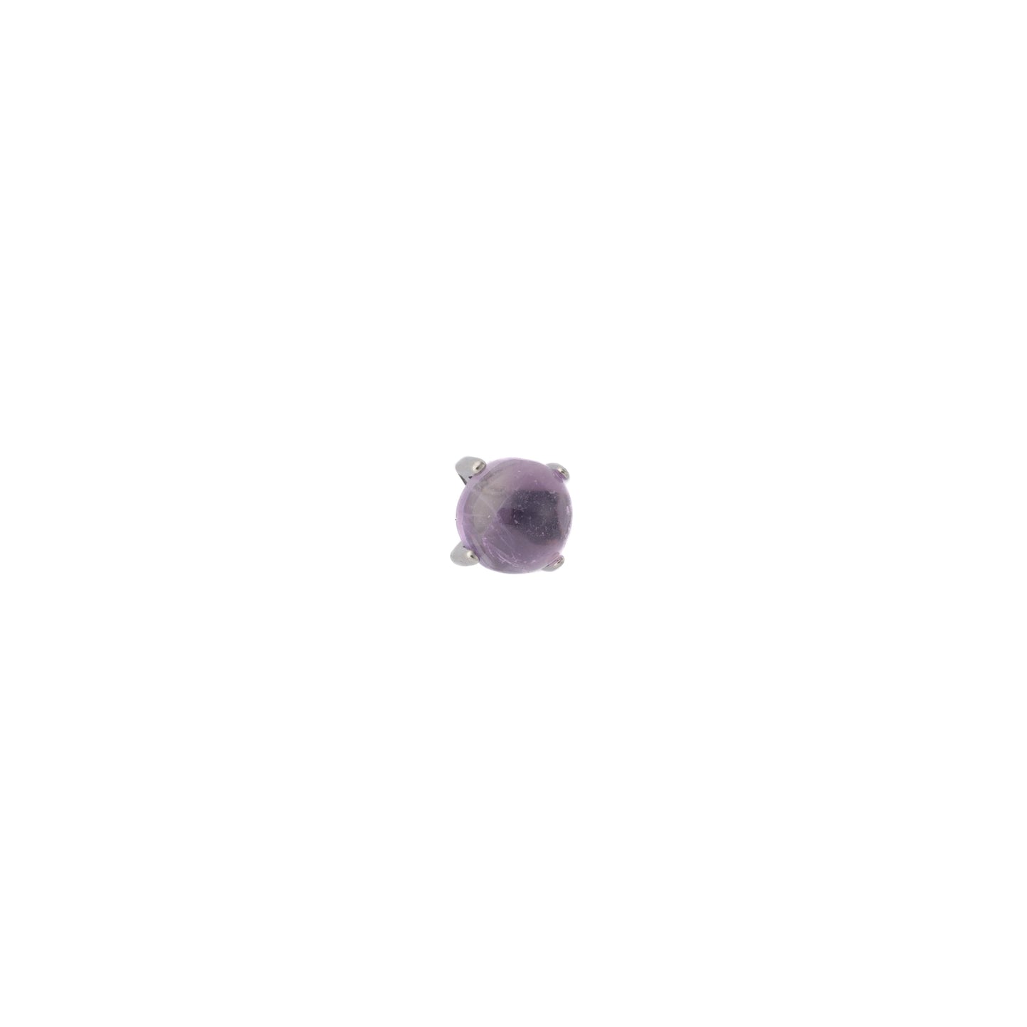 Amethyst (Titanium) - Single Earring