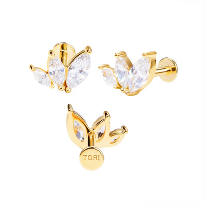 Gilded Petals - Single Earring