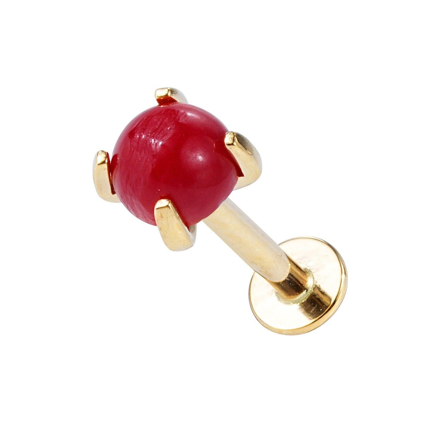 Red Coral - Single Earring