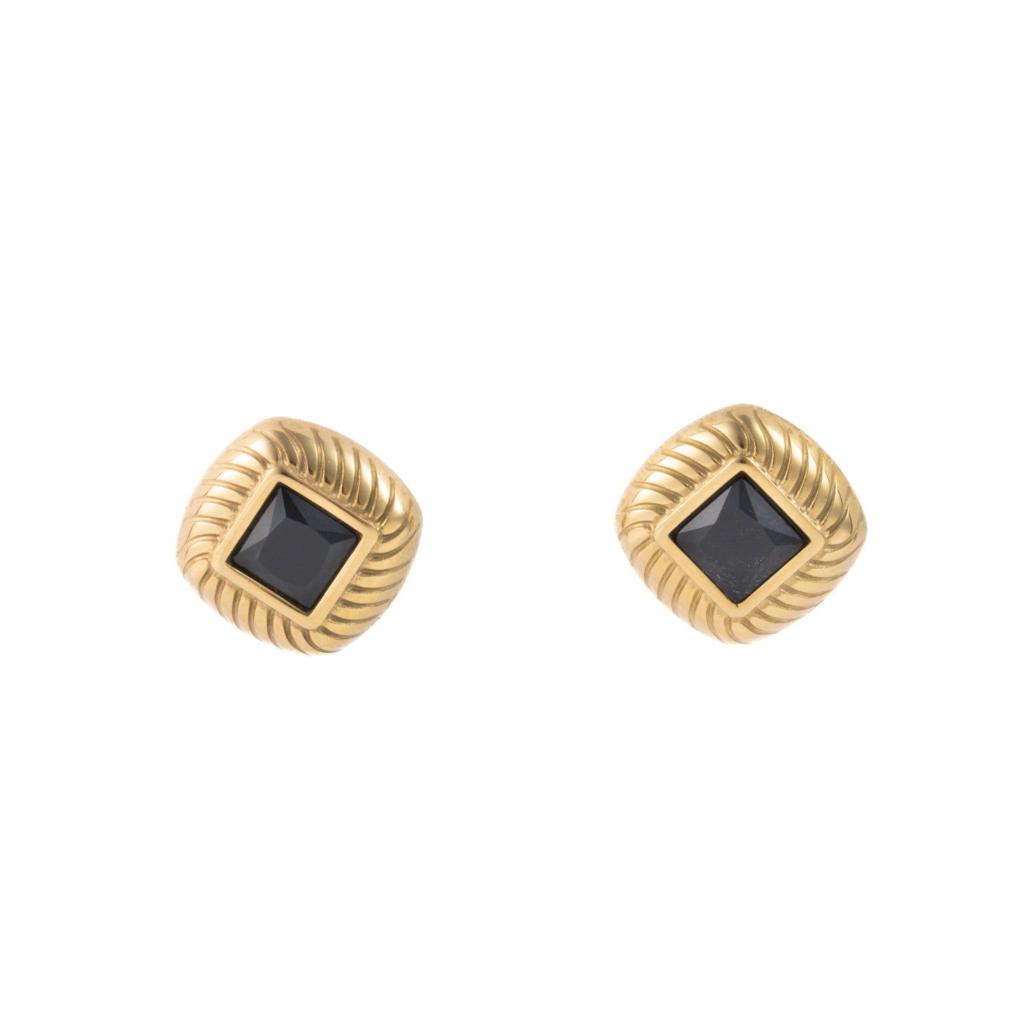 "Diana" Black in Gold Plated – Sold as a Pair or Individually