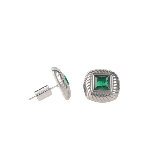 "Diana" Green in Stainless Steel – Sold as a Pair or Individually