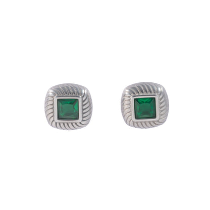 "Diana" Green in Stainless Steel – Sold as a Pair or Individually