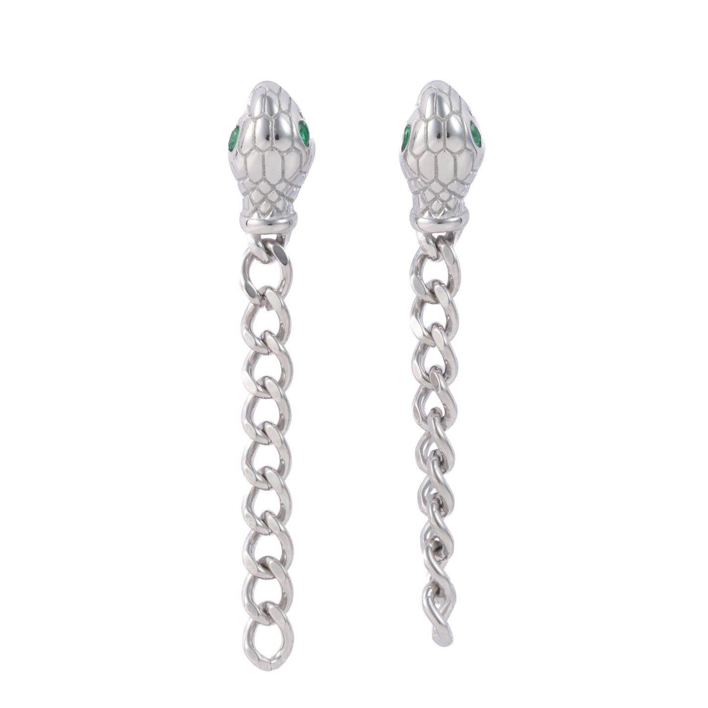 "Lex" Green in Stainless Steel – Sold as a Pair or Individually