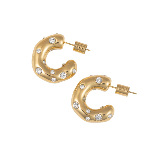 "Zara" CZ in Gold Plated – Sold as a Pair or Individually