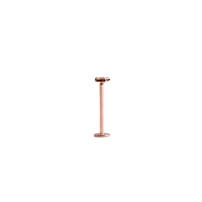 Guidance in Rose Gold - Diamond Threaded Flatback Stud