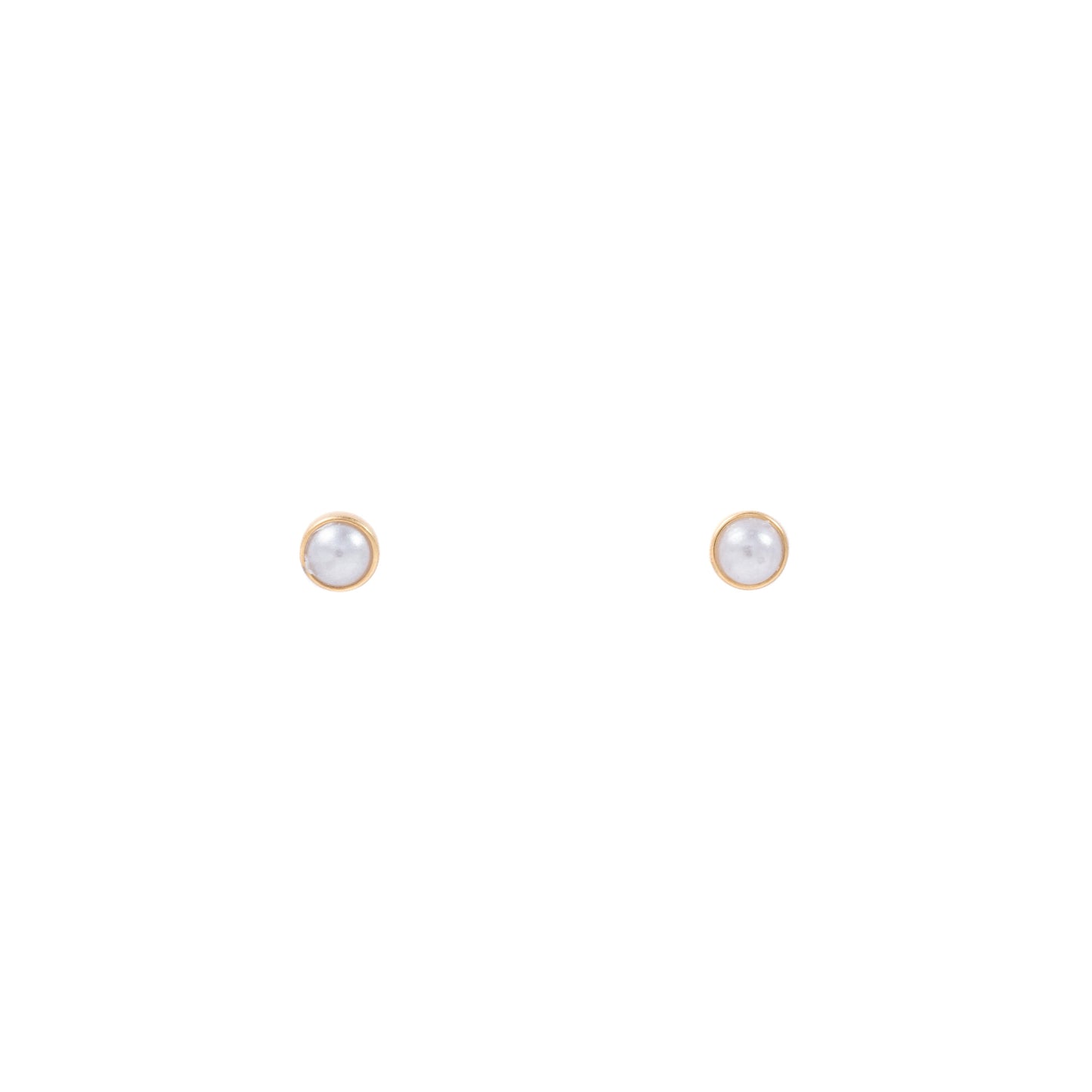 "Mikaela" Pearl in Gold Plated – Sold as a Pair or Individually