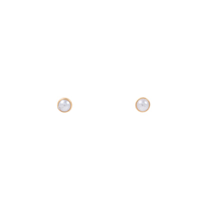 "Mikaela" Pearl in Gold Plated – Sold as a Pair or Individually
