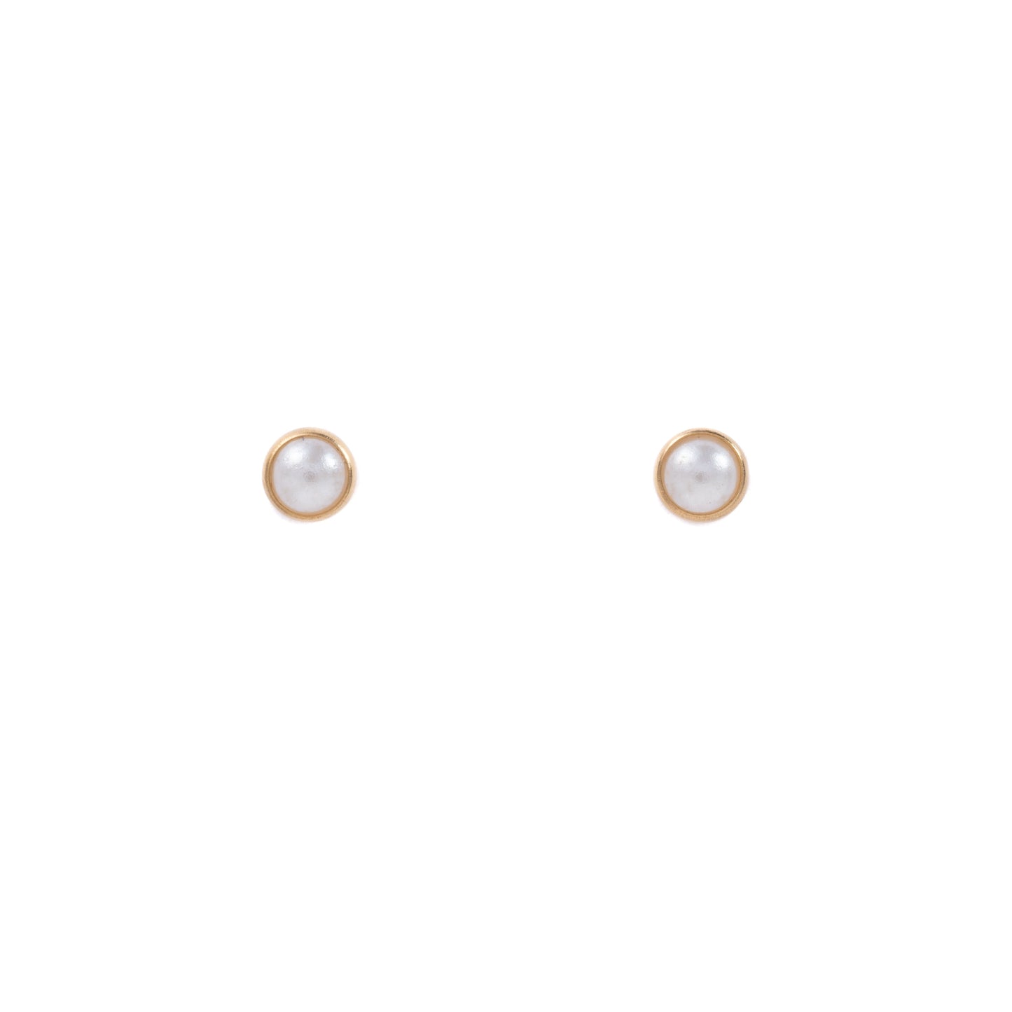 "Mikaela" Pearl in Gold Plated – Sold as a Pair or Individually