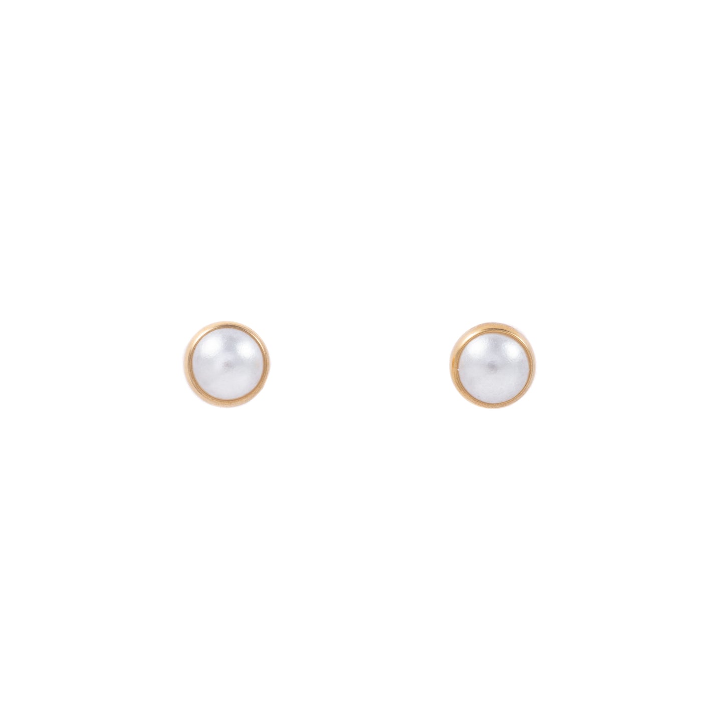 "Mikaela" Pearl in Gold Plated – Sold as a Pair or Individually