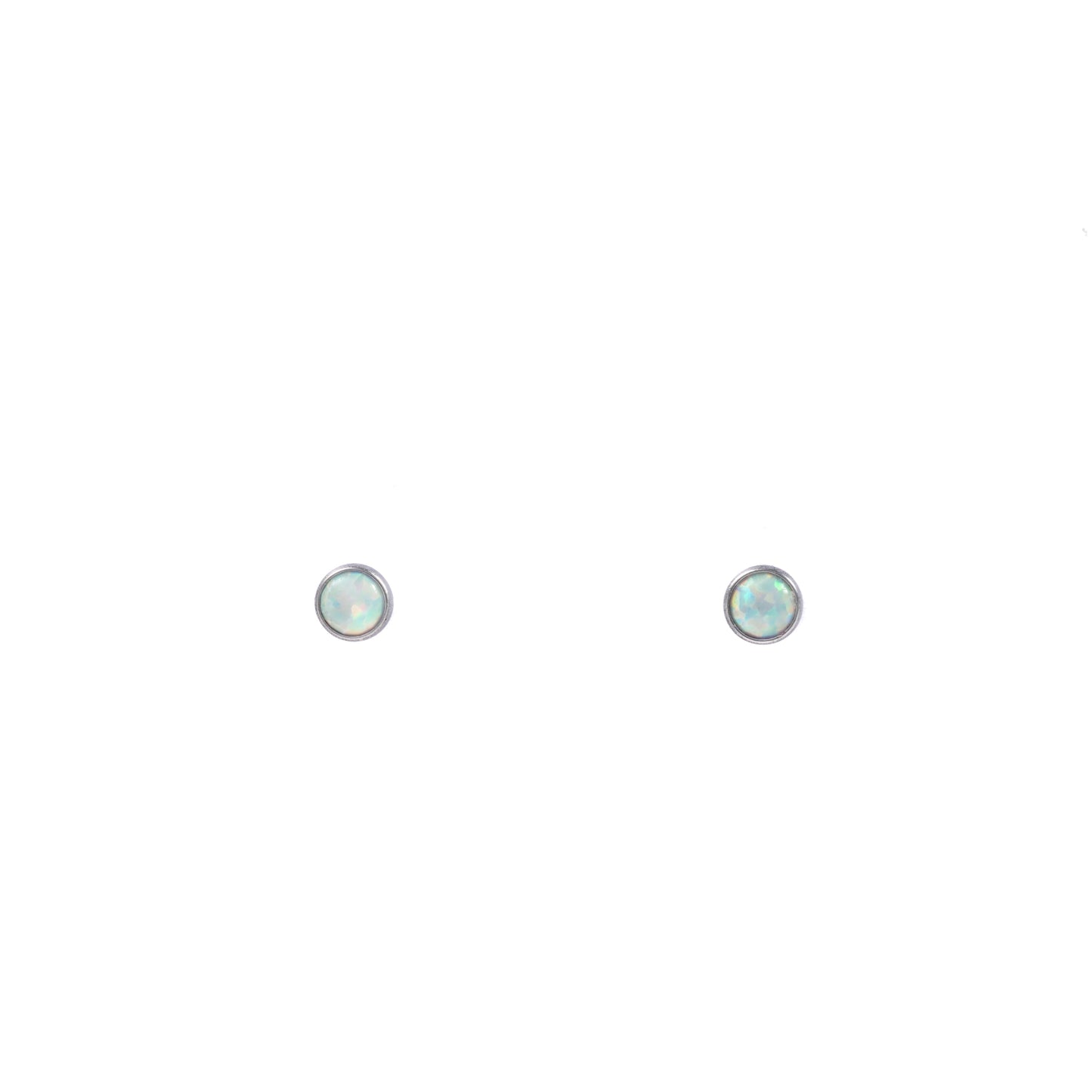 "Mikaela" Opal in Stainless Steel – Sold as a Pair or Individually