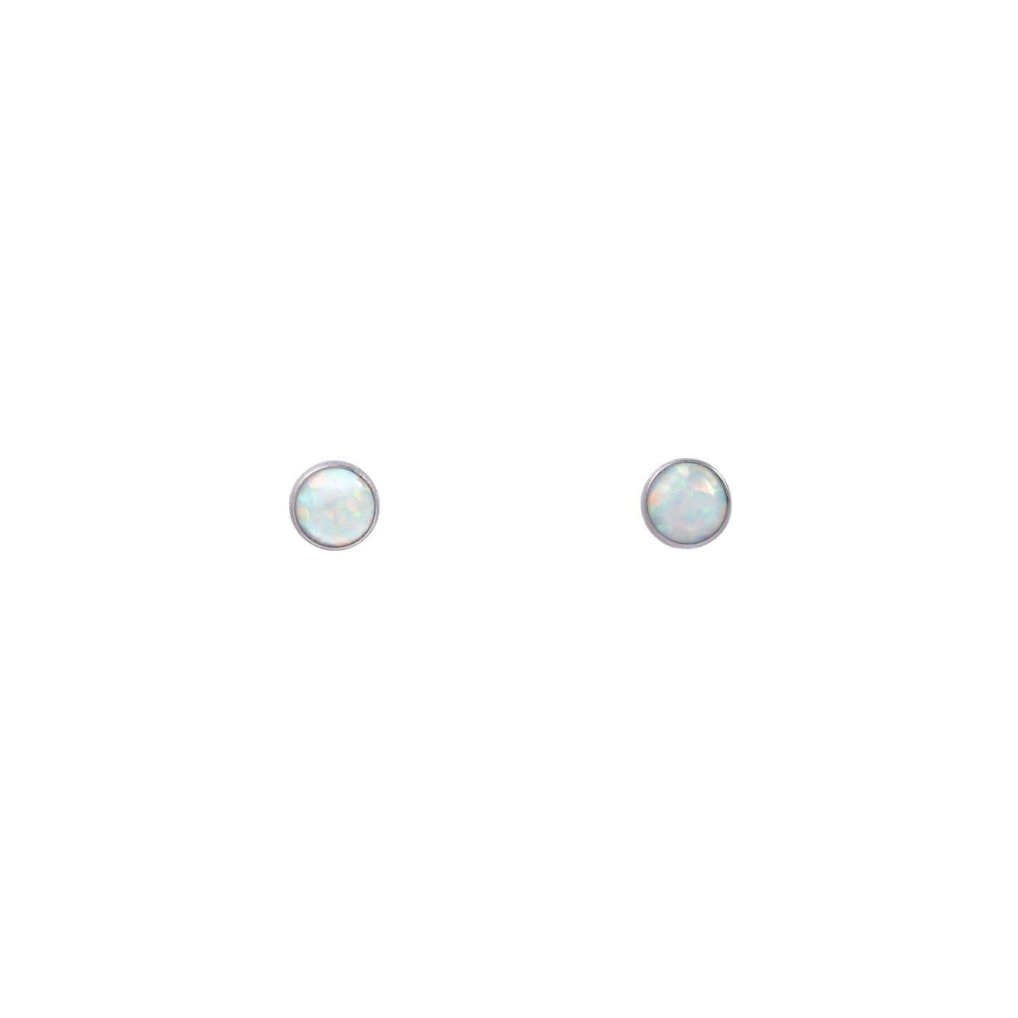"Mikaela" Opal in Stainless Steel – Sold as a Pair or Individually