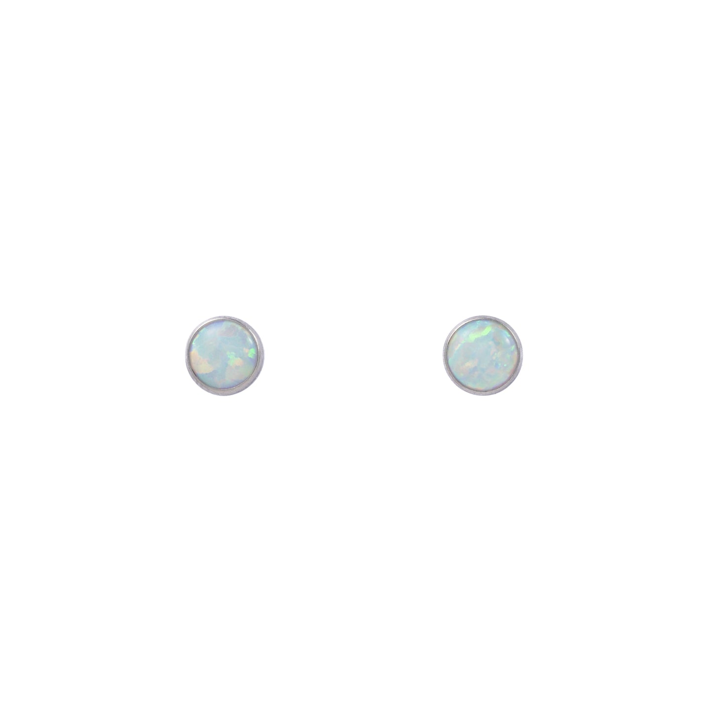"Mikaela" Opal in Stainless Steel – Sold as a Pair or Individually