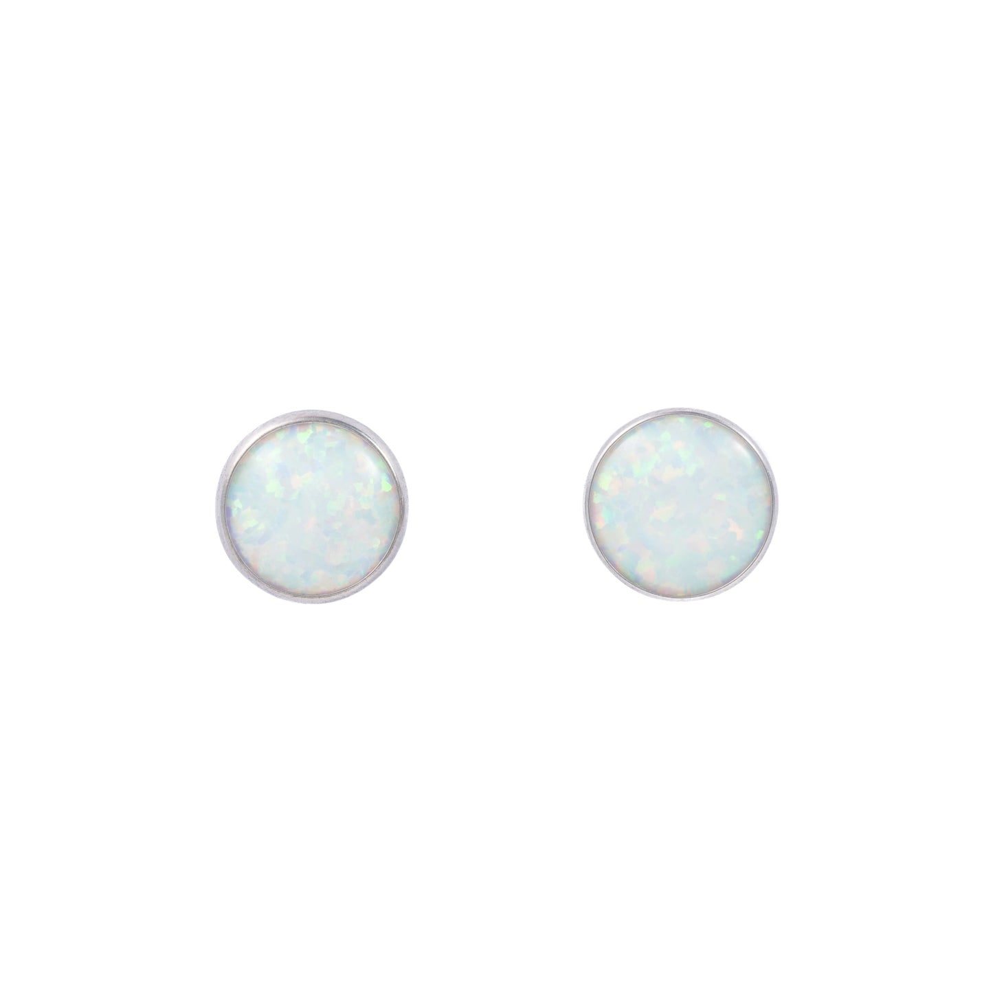 "Mikaela" Opal in Stainless Steel – Sold as a Pair or Individually