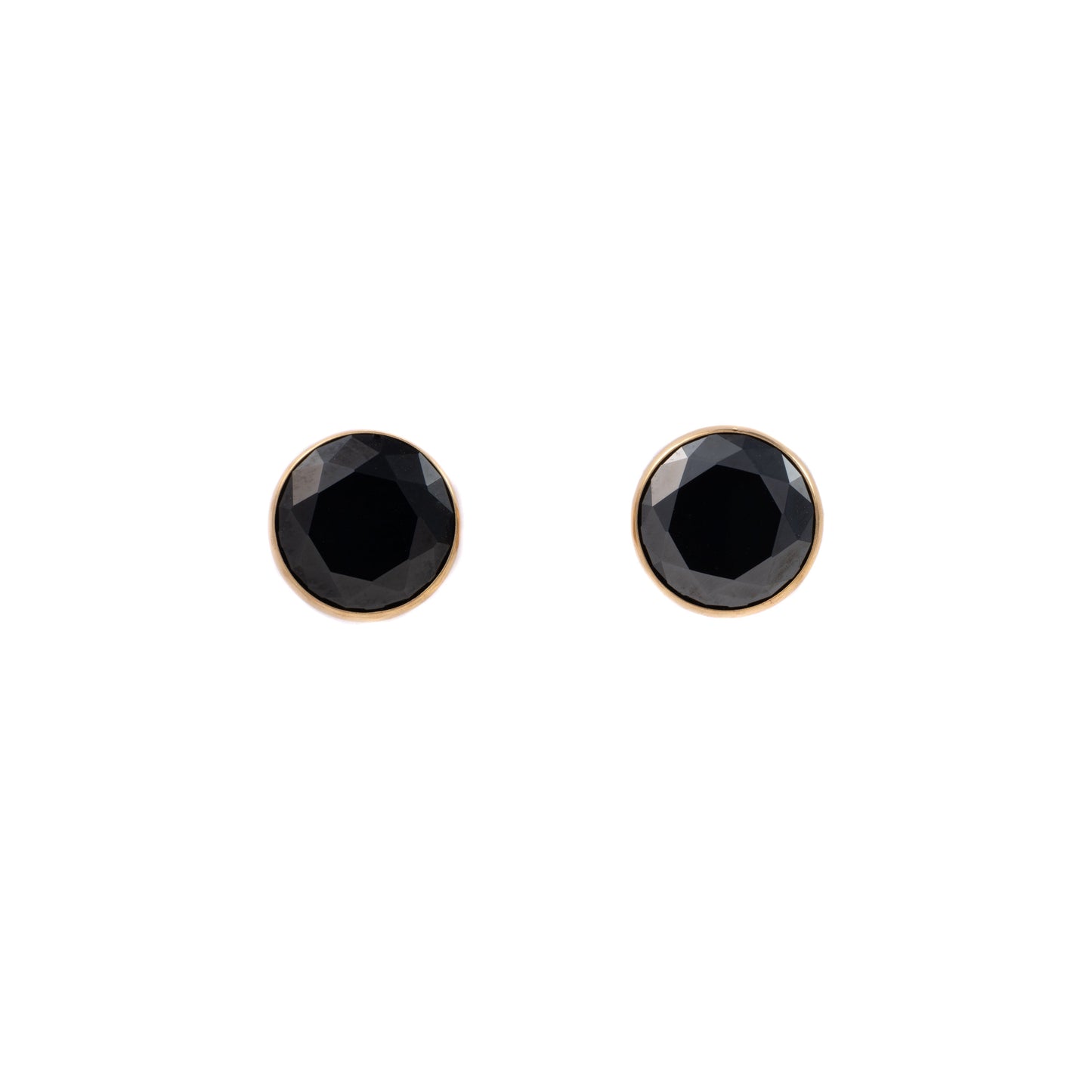 "Mikaela" Black in Gold Plated – Sold as a Pair or Individually