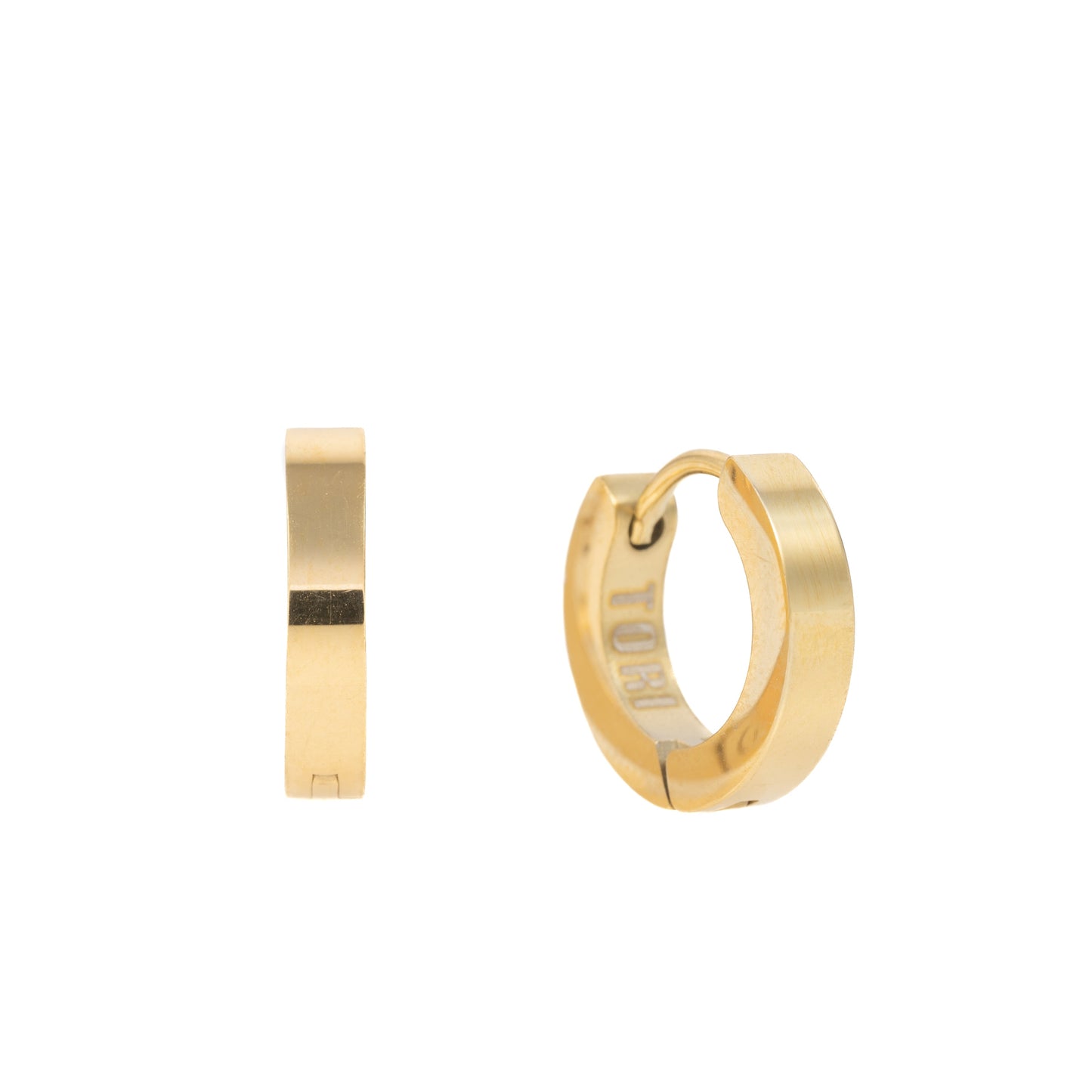 "Theresa" 3mm Thickness in Gold Plated – Sold as a Pair or Individually