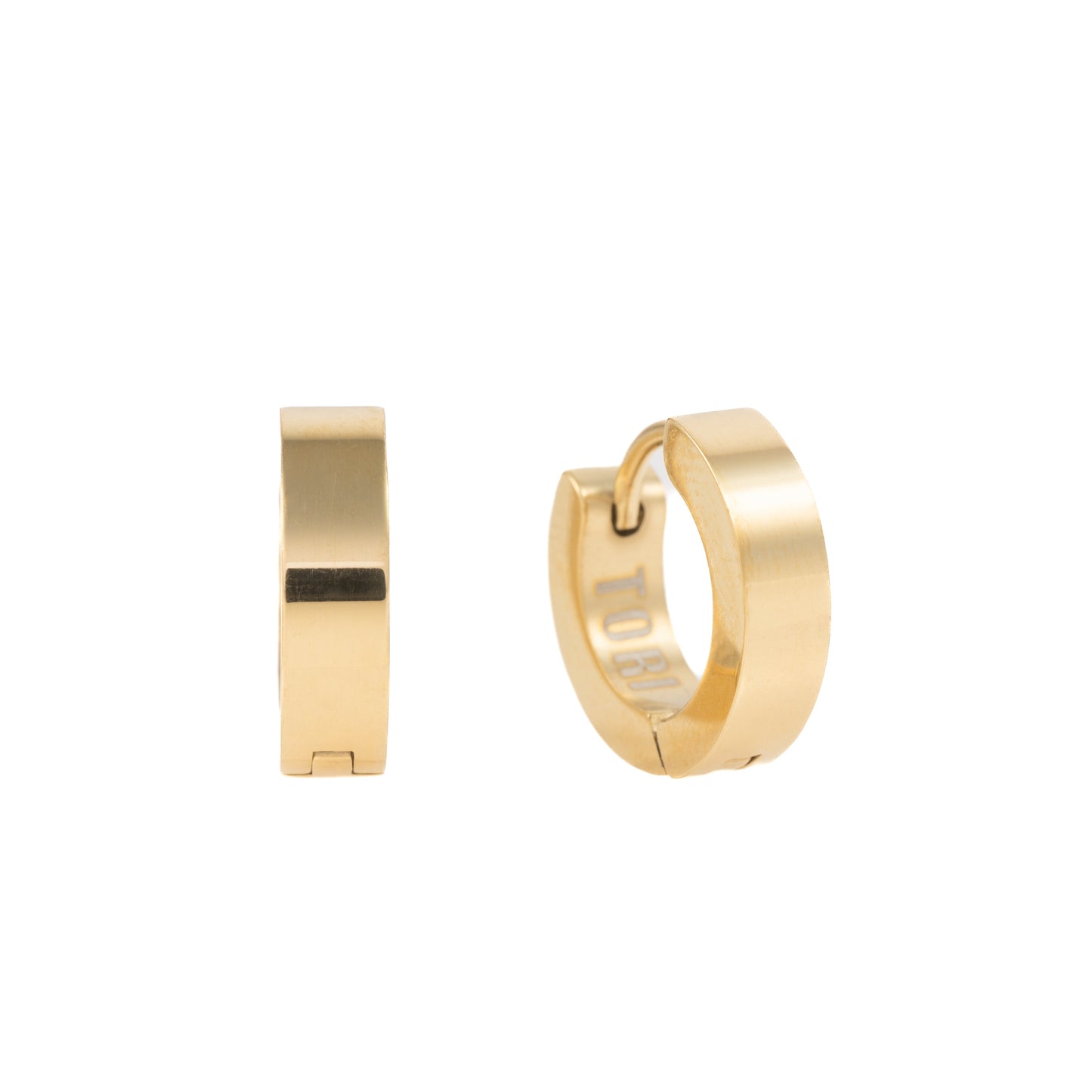"Theresa" 4mm Thickness in Gold Plated – Sold as a Pair or Individually