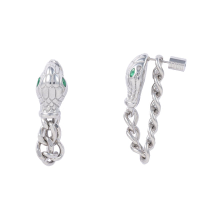 "Lex" Green in Stainless Steel – Sold as a Pair or Individually