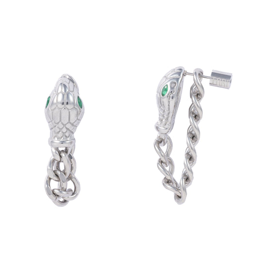 "Lex" Green in Stainless Steel – Sold as a Pair or Individually