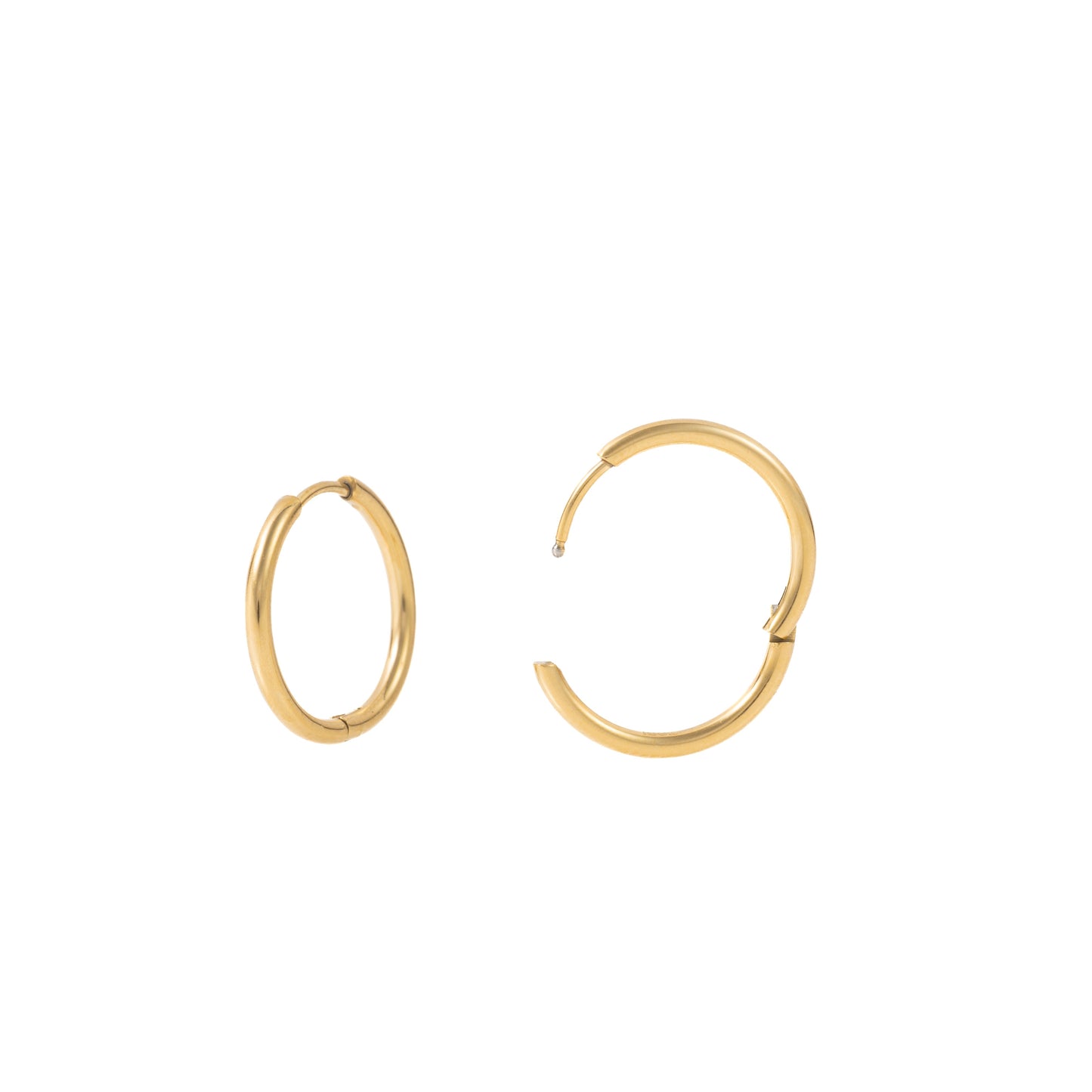 "Victoria" 1.5mm thickness in Gold Plated – Sold as a Pair or Individually