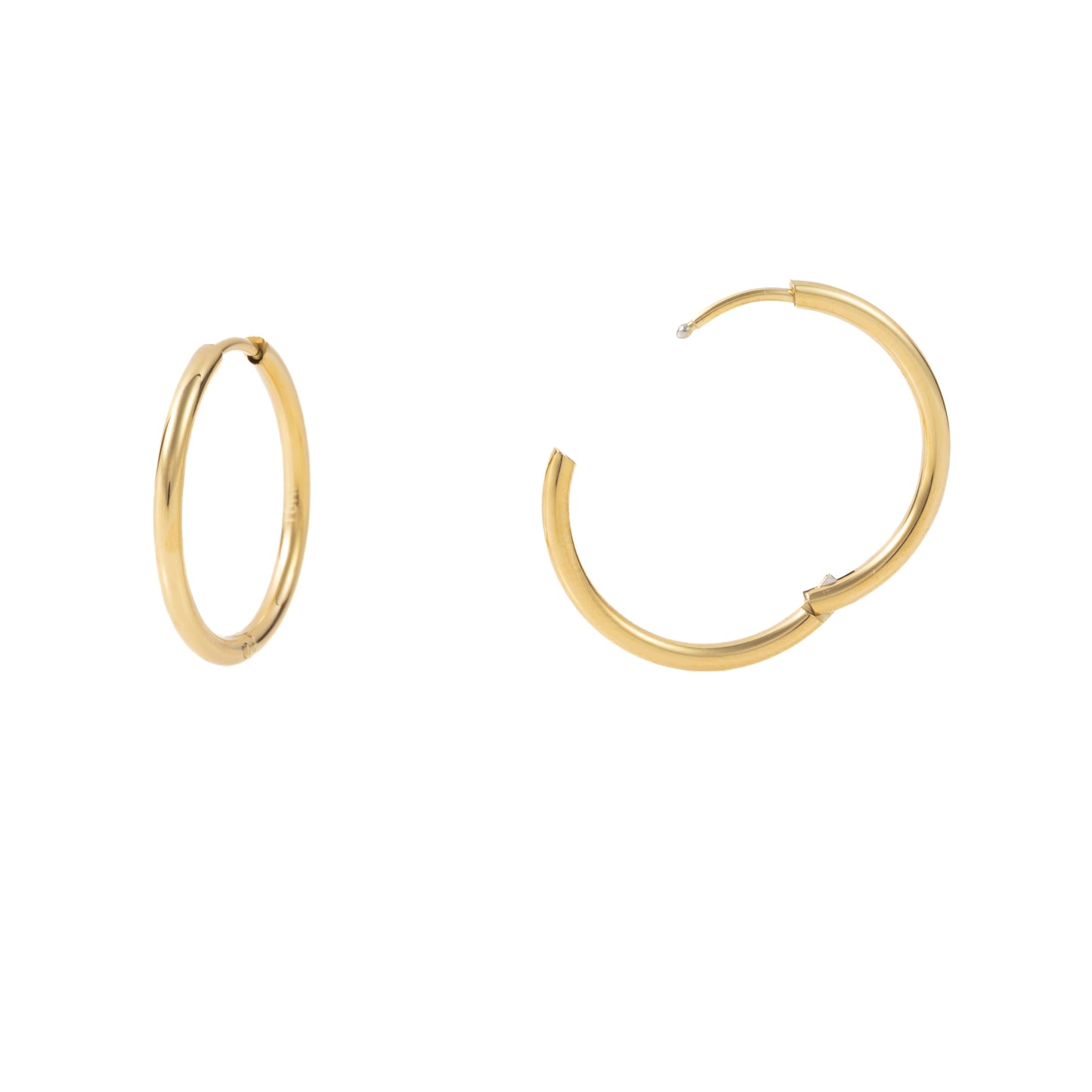 "Victoria" 1.5mm thickness in Gold Plated – Sold as a Pair or Individually
