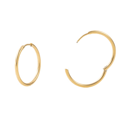 "Victoria" 1.5mm thickness in Gold Plated – Sold as a Pair or Individually