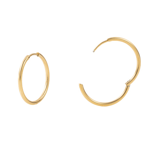 "Victoria" 1.5mm thickness in Gold Plated – Sold as a Pair or Individually