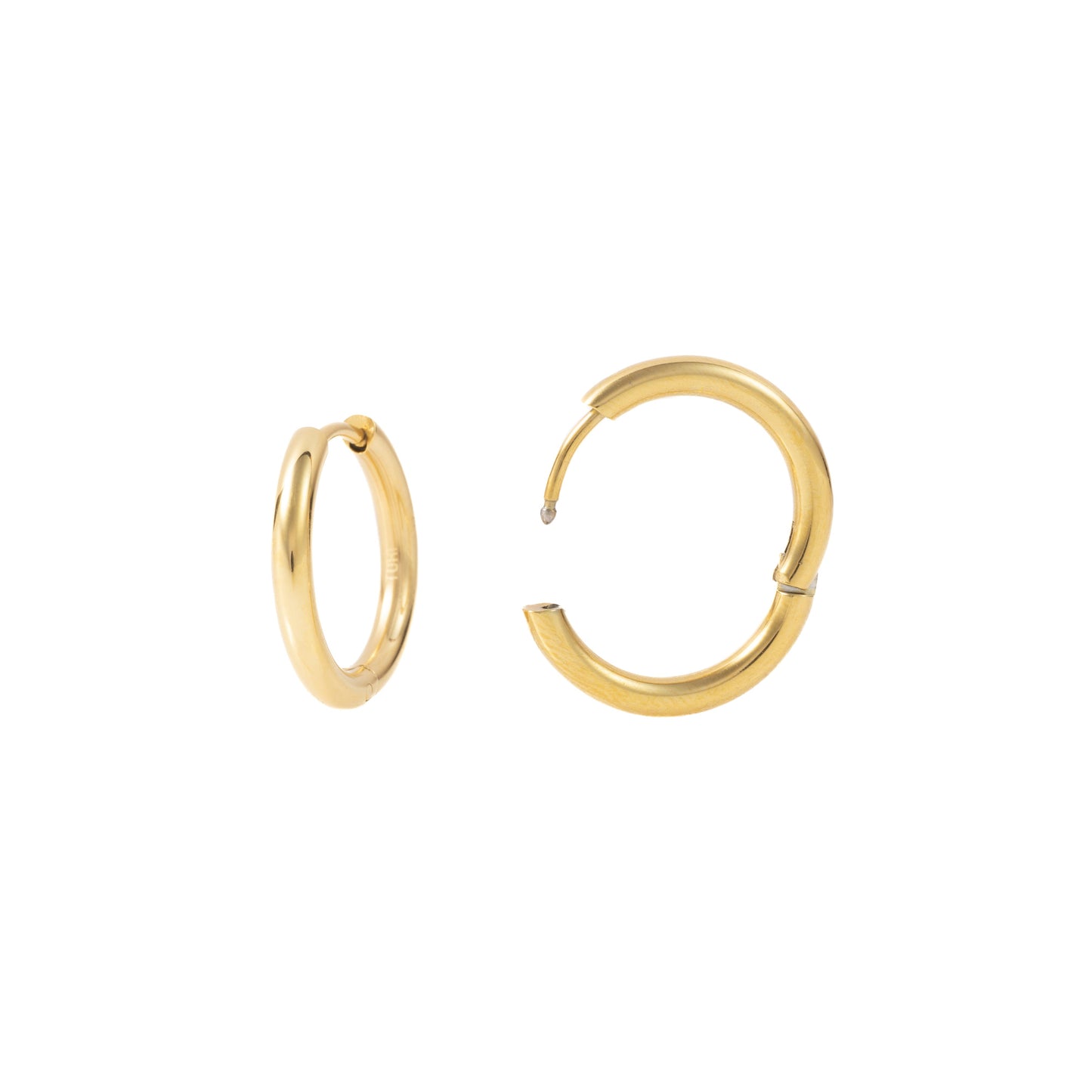 "Victoria" 2.5mm thickness in Gold Plated – Sold as a Pair or Individually