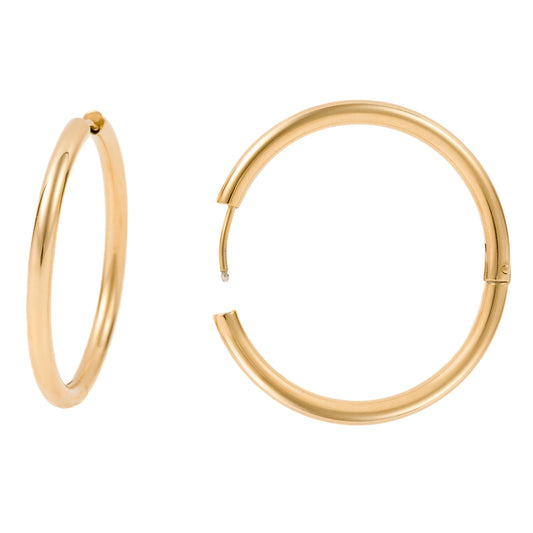 "Victoria" 3mm thickness in Gold Plated – Sold as a Pair or Individually
